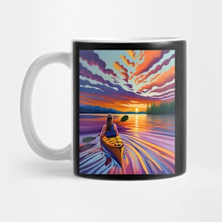 kayak paddle womens Mug